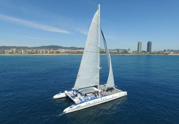 Catamaran for corporate events in Barcelona